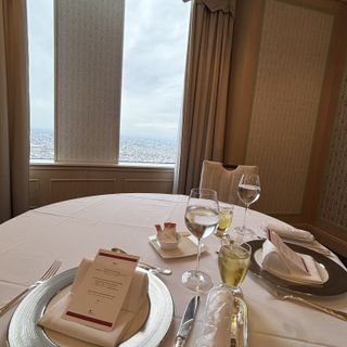 試食をした披露宴会場からの景色