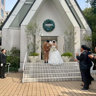 天気も良くて外で集合写真も撮ってくださりました