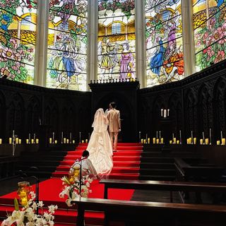 模擬挙式。ドレス直しタイムが少し気になりました。
