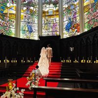 模擬挙式。ドレス直しタイムが少し気になりました。