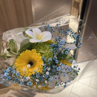 式後に一部の花をくれました。
