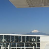 天気がよい日は披露宴会場から富士山が見える。