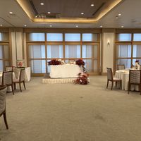 披露宴会場からは外の景色は見えない