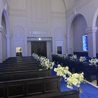 新郎新婦側からみたチャペルの雰囲気