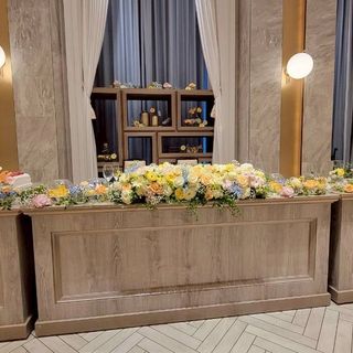 当日のメインテーブルです。