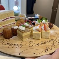 結婚式終わりの2人で食べたデザート