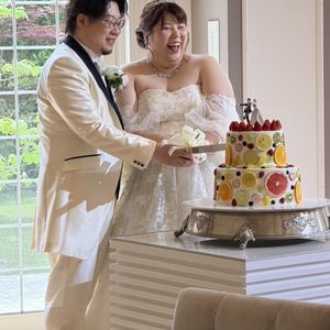 ウェディングケーキ入刀|803286さんのアールベルアンジェ Mieの写真(2680380)