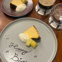 彼の誕生日が近く、メッセージプレートを用意して下さりました。