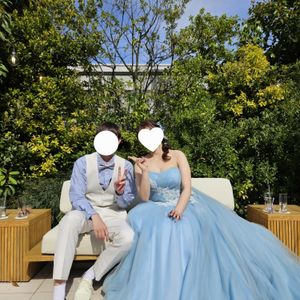 ガーデンにある主役席で撮ってもらいました|803955さんのヒルズスィーツ宇都宮ブリーズテラスの写真(2682180)