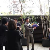 挙式場の外
