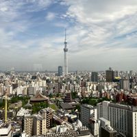 披露宴会場の窓から見える外の景色(スカイツリー)