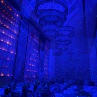 照明色によって、プラネタリウムのような雰囲気になりました