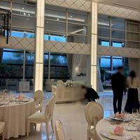 メイン席後ろに室内ガーデンがありました。