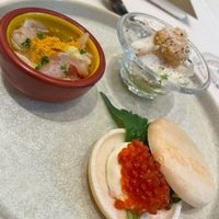 前菜。どれもとても美味しかった。