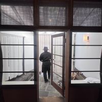 持ち込み装飾可能、引き出物を置いたりするテラス