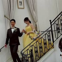 披露宴会場内の大階段