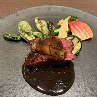 フォアグラが乗ったお肉