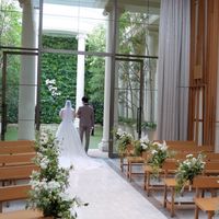 挙式の退場シーン