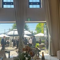 披露宴会場から見えるガーデンです