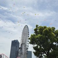 みなとみらいの景色と風船が可愛かった