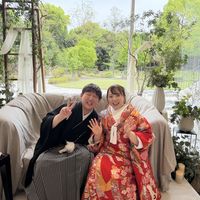 メインソファと和装
