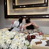 新郎との様子