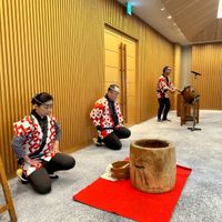 餅つきの演出