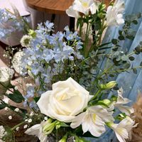 とても可愛らしいブルー基調のお花でした