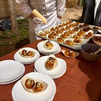 ウェディングケーキの代わりにたこ焼きでした