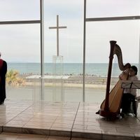 チャペルから海が見える。