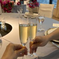 シャンパンで乾杯