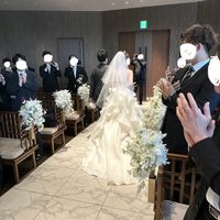挙式退場時