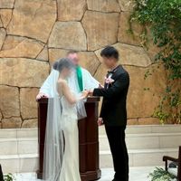 指輪交換の場面