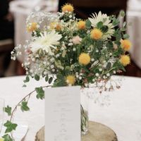 披露宴のゲスト卓上生花