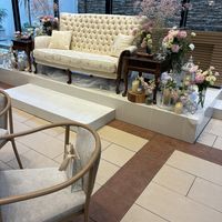 新郎新婦席(ソファバージョン)です。