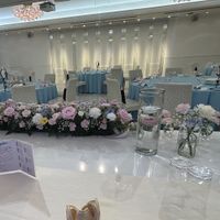 テーブル装花前の写真になります。