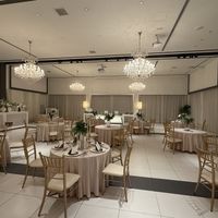 披露宴会場は程良いゴージャス感でよかったです。