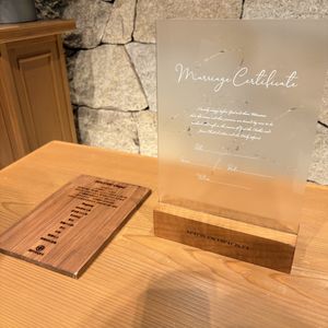 フェア参加時の挙式の机の様子|818136さんのニーズ熊本 by T&G WEDDING(旧 アーフェリーク迎賓館 熊本)の写真(2727033)