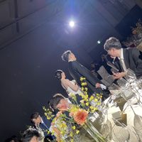 装花もイメージ通りにつくっていただきました