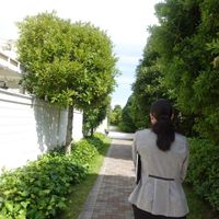 披露宴会場へ向かう道中