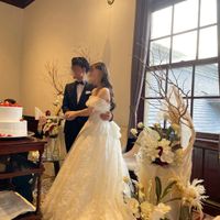 会場装花もお洒落です♡