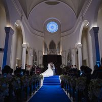 チャペル内、挙式の様子